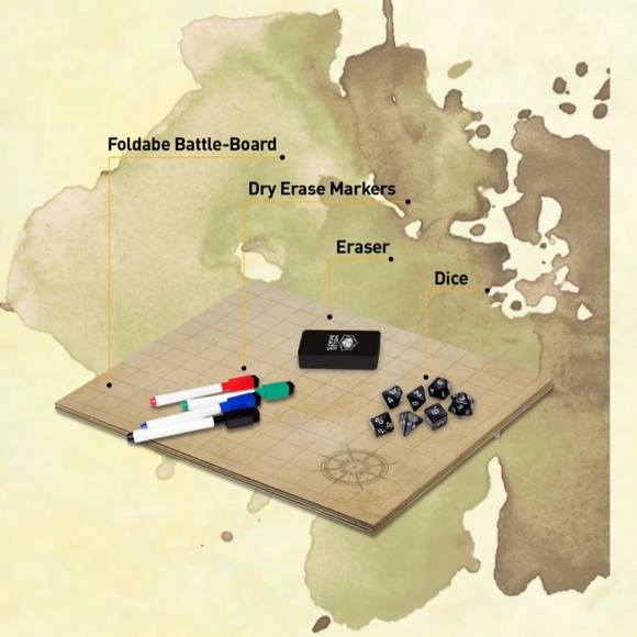 Melee Mats The Original Battle Grid 23x27" double sided Game Board. BRAND NEW - Picture 2 of 8